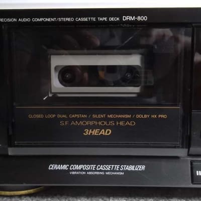 1989 Denon DRM-800 3-Head Hifi Stereo Recorder / Player Cassette Deck Excellent Condition L@@k #477 image 4