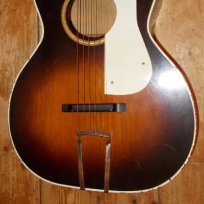 1940's Paramount Parlor Guitar With Original Case image 8