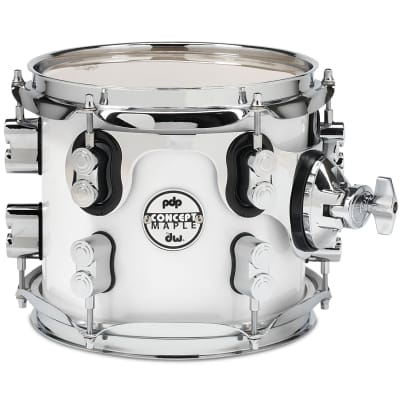 PDP Concept Maple 7-Piece Shell Pack - 22/14SD/16FT/14FT/12/10/8 Pearlescent White image 12