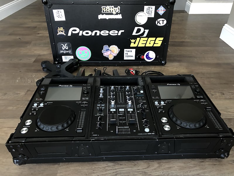 Pioneer DJ DJM 450 and XDJ 700 Set 2017 Black | Reverb