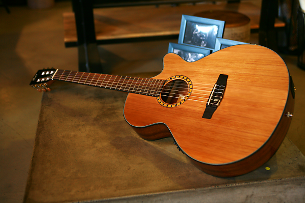 Cort Classic CEC5 NAT Acoustic Electric Classical Guitar Natural Glossy Reverb
