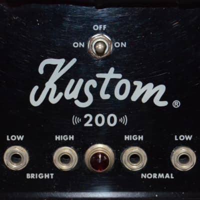 Kustom 200 Bass/Guitar Head – Used - Black image 2