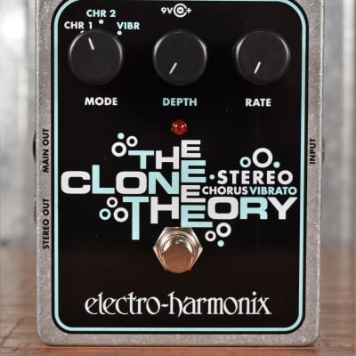 Electro-Harmonix Stereo Clone Theory Analog Chorus Vibrato Guitar Effect Pedal image 3