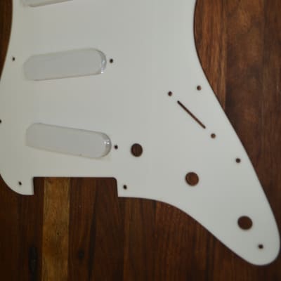 Monte's Guitar  Custom Build Stratocaster White 1/8th Acrylic image 4