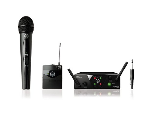 AKG WMS40 Mini Dual Vocal Handheld/Instrument Wireless Microphone System image 1