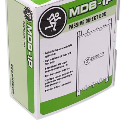 Mackie MDB-1P Passive Direct Box DI Box image 8