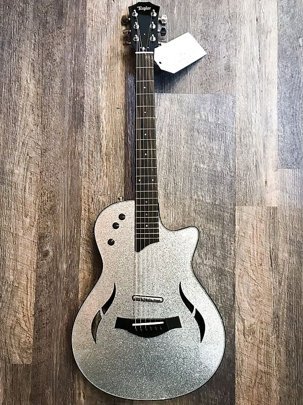 Taylor T5z Custom Electric Guitar Silver Sparkle image 1