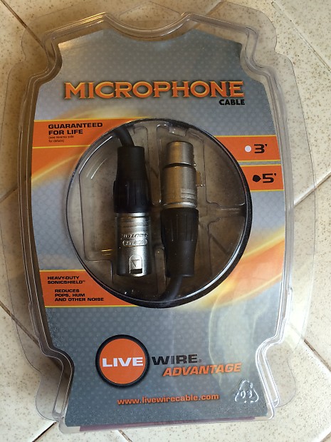 Live Wire EXM5-LW Standard EXM Series XLR Microphone Cable - 5' image 1