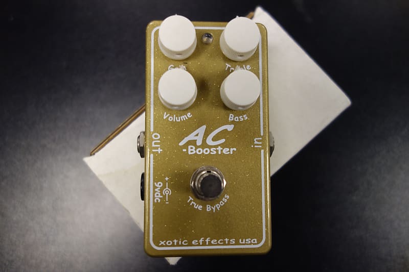Xotic AC Booster Limited Gold Edition #304 Gold Glitter | Reverb Portugal