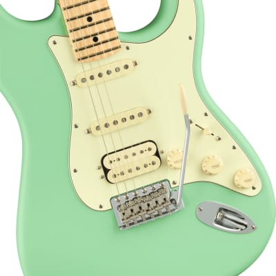 Fender Guitar, Electric - American Performer Stratocaster HSS, Satin Surf Green image 4