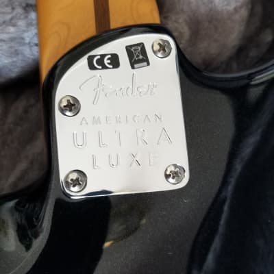 Fender American Ultra Luxe Stratocaster Floyd Rose HSS 2021 - Present - Mystic Black image 8