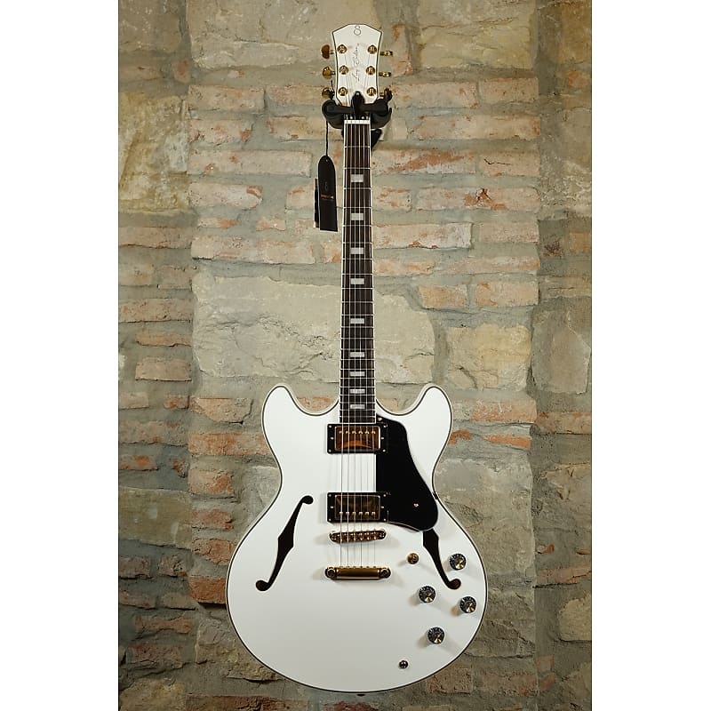 SIRE Larry Carlton H7 WH - 335 Style - White with Gold Hardware