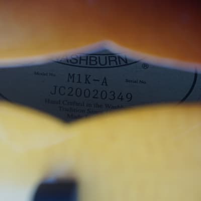 Washburn M1 A-Style Sunburst Mandolin Pack; Gig Bag; Pitch Pipe; Strap image 11