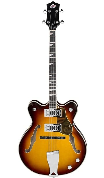 Eastwood Classic Series Laminate Semi-Hollow Maple Body & Neck 4-String Electric Tenor Guitar w/Gig Bag image 1