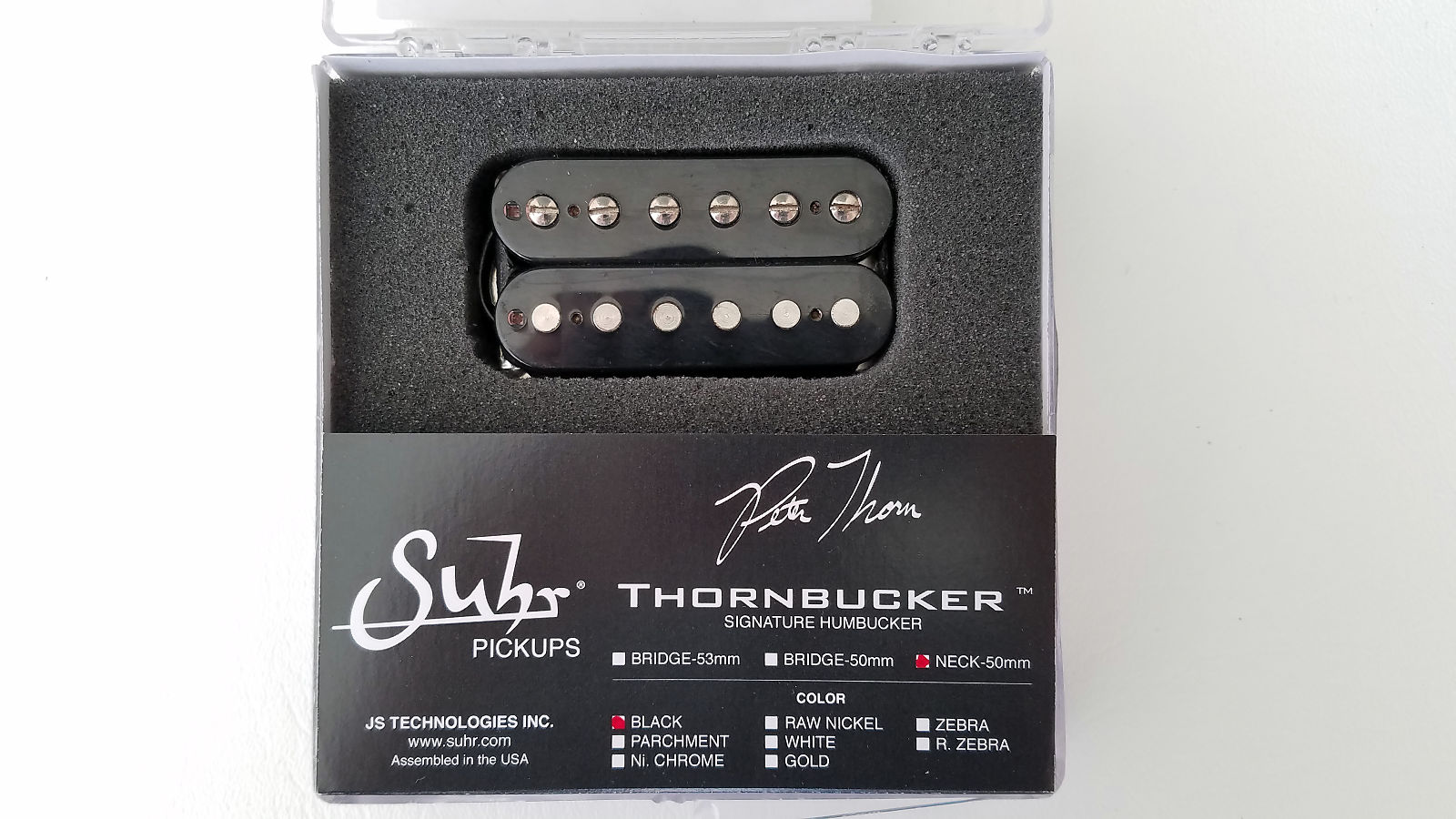 Suhr Thornbucker Neck Pete Thorn Signature 50mm Spacing Neck