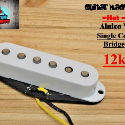 Guitar Madness Single coil - single G.M. Hot Alnico's Strat Stratocaster® Bridge pickup For Fender® image 5