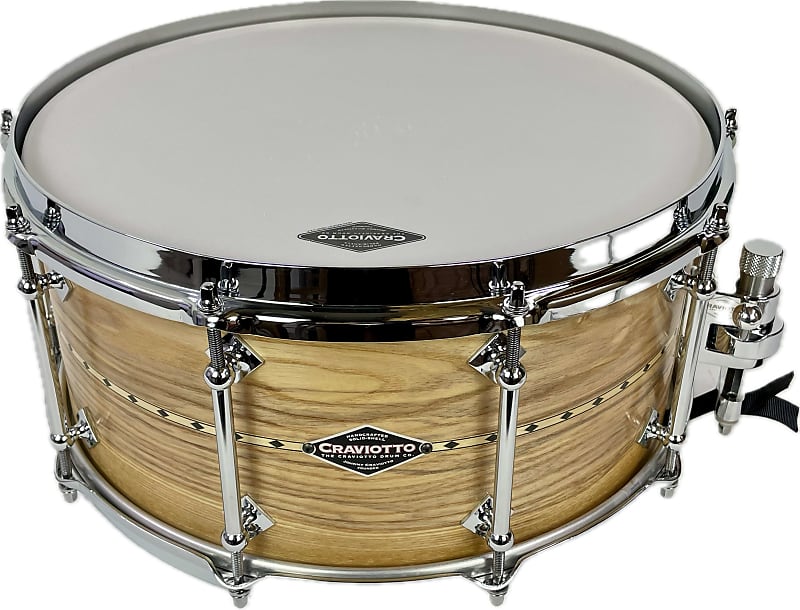 Craviotto Custom One Piece Solid Ash Snare 14 x 6.5