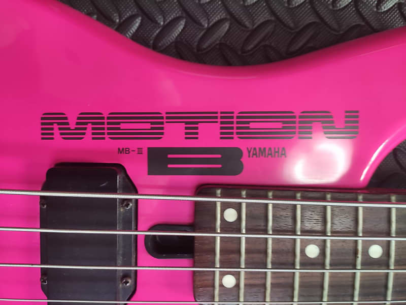 Very Rare Yamaha Motion Bass MB-III MB-3 early 1986 - Neon Pink - MIJ Japan  !