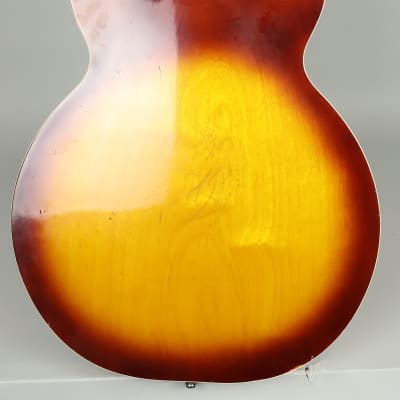 Univox 335 Sunburst Electric Semi-Hollow Body Guitar w/Gig Bag image 5