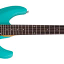 Schecter C-6 Deluxe Electric Guitar - Satin Aqua