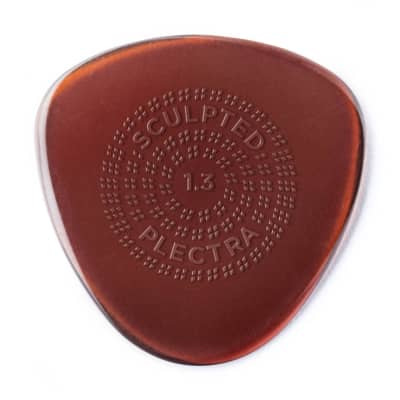 DUNLOP 514R1.3 Primetone Semi-Round Sculpted Plectra with Grip, 1.3mm, 12 Picks image 2