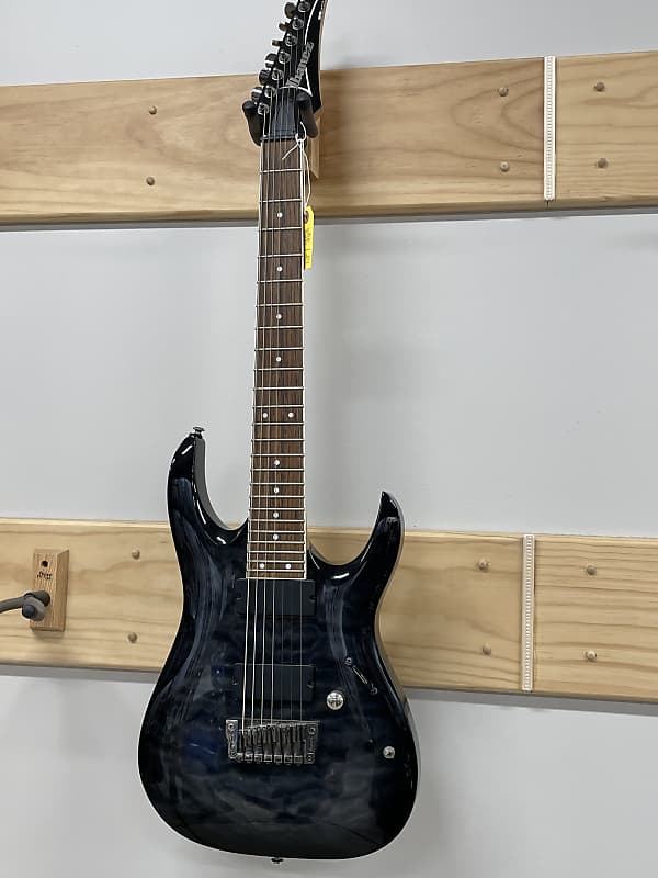 Ibanez 7 String Electric Guitar Rga 7qm Reverb