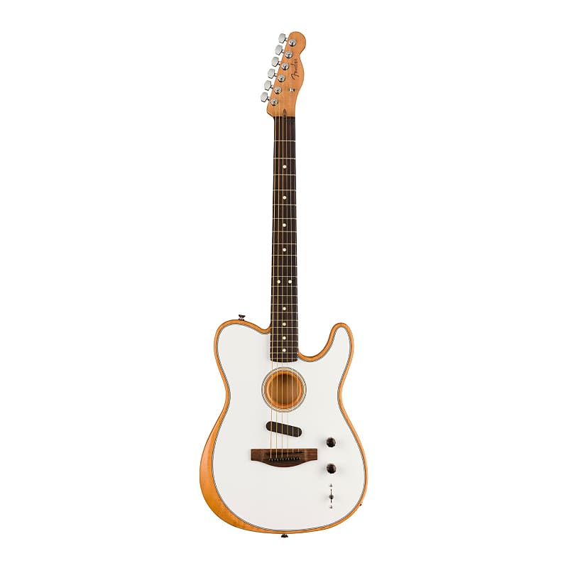 Fender Acoustasonic Player Telecaster 6-String Acoustic Guitar (Right-Hand, Arctic White) image 1