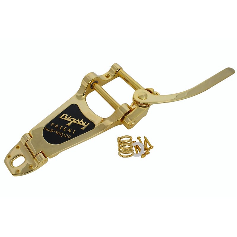 Bigsby B7 Vibrato Tremolo Tailpiece Gold plated finish, USA Made image 1