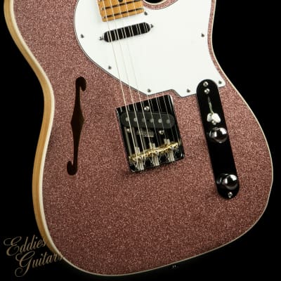 Suhr Eddie's Guitars Exclusive Custom Classic T Roasted - Rose Gold Sparkle image 6