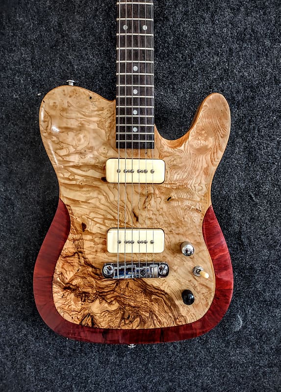 T-Style Elm Burl Custom Occhineri Guitars 2024 - Nitro lacquer finish image 1