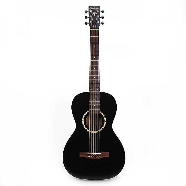 Art & Lutherie Ami Cedar Parlor Acoustic Guitar in Black