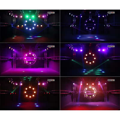 LED Par Lights Stage Lights 24LEDs 432Watts 6in1 RGBWA UV Par Lights Strict  Testing Uplights with Sound Activated DMX512 Control Bright DJ Par Light