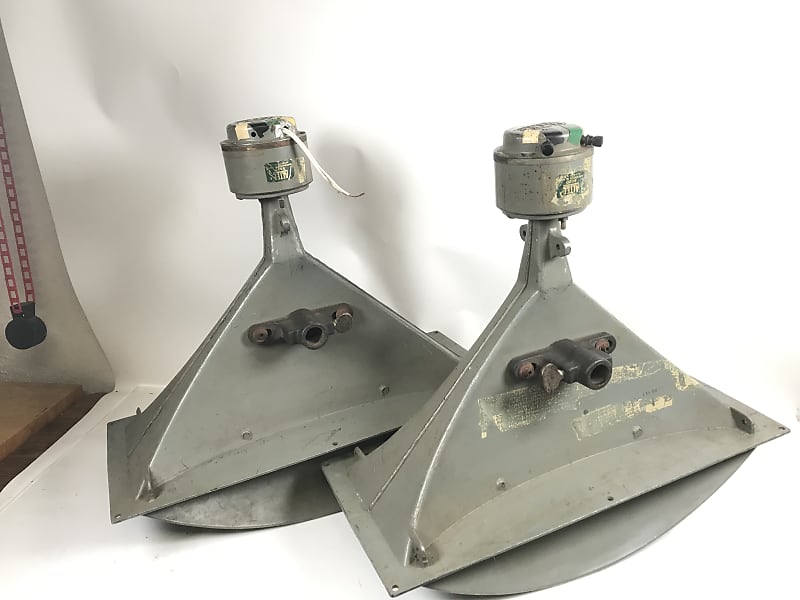 (Pair) Vintage Altec Lansing 802D Single Driver and H-811 B Horn  			