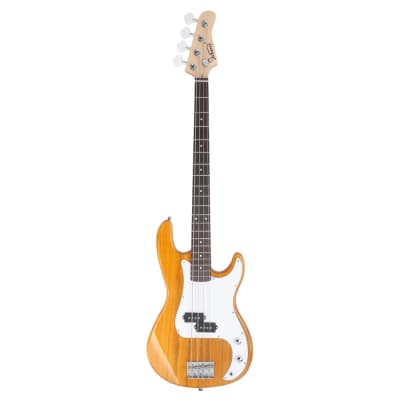 Glarry GP Electric Bass Guitar Transparent Yellow w/ 20W Amplifier image 2