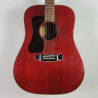 Guild D25 1977 Cherry finish | Reverb