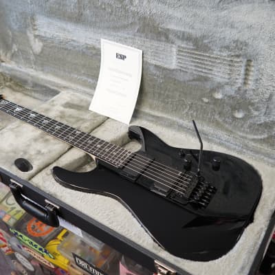 ESP CUSTOM SHOP M-II FR Black w/Snake inlays 6-String Electric Guitar w/ Case (2025) image 13