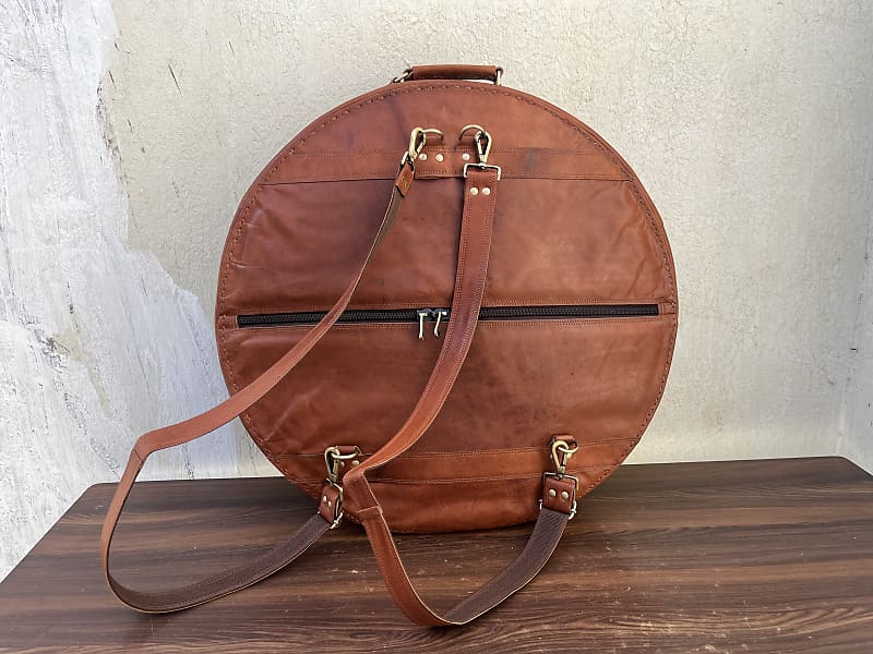Leather Cymbal Bag Backpack 22