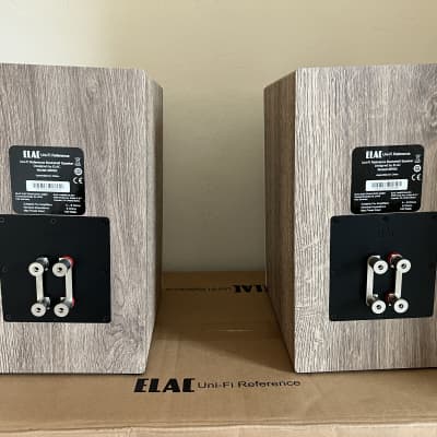 Elac Uni-Fi Reference UBR62 Bookshelf Speakers (Pair) - White Oak image 5