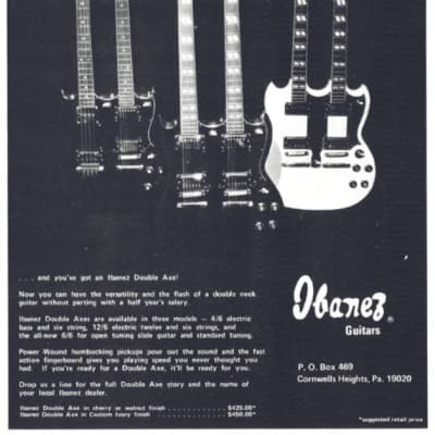 1977 Ibanez 2402DX 12/6 Doubleneck - Cherry red image 13