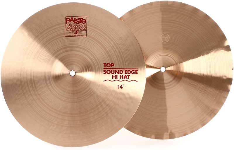 Paiste 14 inch 2002 Sound Edge Hi-hat Cymbals Bundle with
