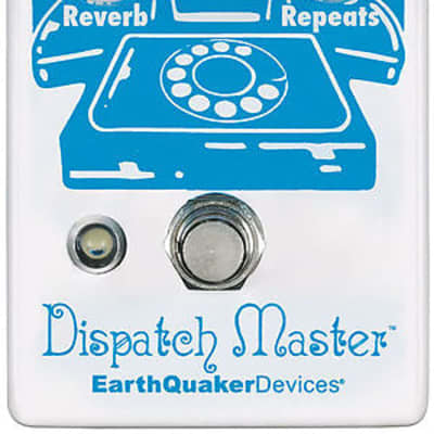 EarthQuaker Devices Dispatch Master Digital Delay & Reverb V3 2022 White / Blue Print image 1