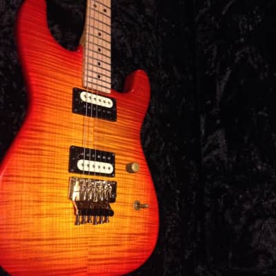 GMW Stratocaster 3-Tone Burst Flame Maple image 5