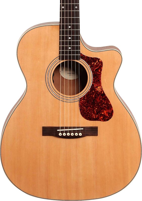 Guild OM-240CE Acoustic-Electric Guitar, Natural image 1