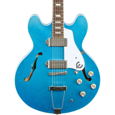 Epiphone Casino Worn Hollowbody Electric Guitar, Worn Blue Denim image 1