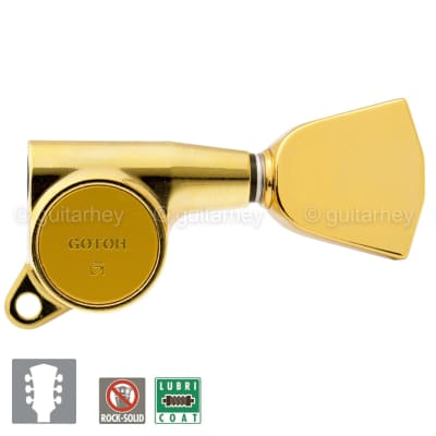 NEW Gotoh SG381-04 L3+R3 Keystone Buttons Tuning Keys 16:1 Ratio - 3x3 - GOLD