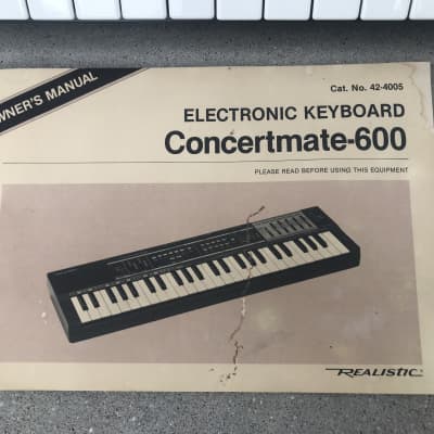 Realistic  Concertmate 600 ~ Vintage Synthesizer Keyboard ~ (like Casio MT-100) ~ Serviced image 5