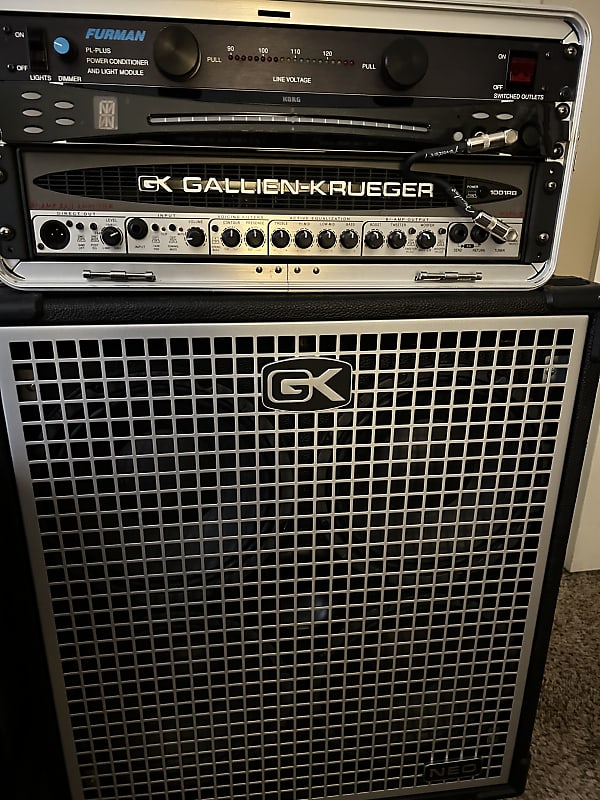 GallienKrueger RB 1001 MarkII 750W/4x10 800W + Road Case w/ Reverb
