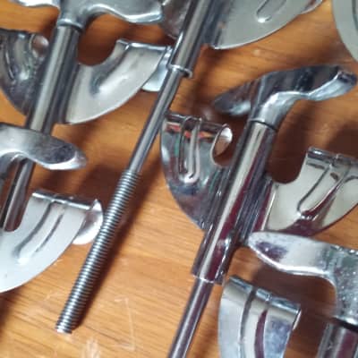 Pearl 5" Bass Drum Tension T Rod w/ Claws SET VINTAGE 60s 70s MIJ Japan SLINGERLAND COPY image 7