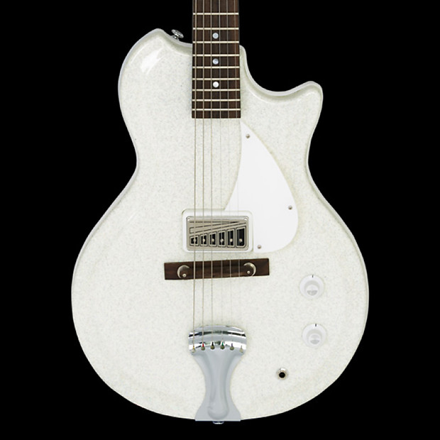 Supro 1572SW Belmont Single Pickup Americana Series Electric Guitar Sparkle White image 1