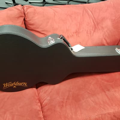 Washburn AF5KAU OM Acoustic Guitar W/Case  Natural image 7